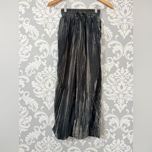 Zara High Waisted‎ Crushed Velvet Elastic Waist Pants